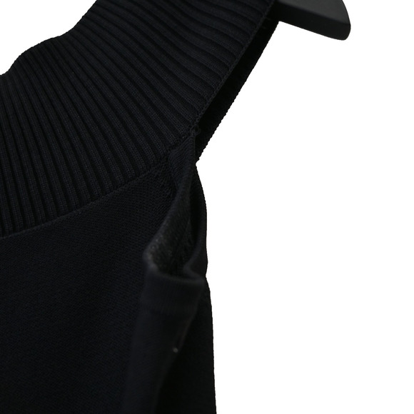 Jonathan Simkhai Bodycon Bandage Dress Size XS Black Knit Off the Shoulder Slit - Picture 5 of 10